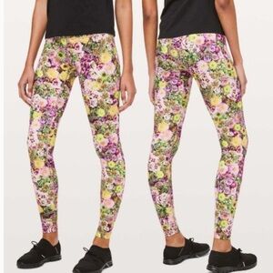 Lululemon Wunder Under High-Rise Tight Nulux Inflorescent Multi Floral Sz 2